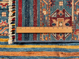 25009- Chobi Ziegler Afghan Hand-Knotted Contemporary/Traditional/Size: 9'10" x 6'6"