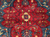 25012- Chobi Ziegler Afghan Hand-Knotted Contemporary/Carpet/Traditional/Size: 10'1" x 6'8"