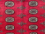 25289-Bokhara Hand-Knotted/Handmade Pakistani Rug/Carpet Tribal/Nomadic Authentic/ Size: 10'6" x 8'2"