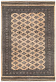 25191- Jaldar Hand-knotted/Handmade Pakistani Rug/Carpet Traditional Authentic/Size: 9'1" x 6'1"/277cm x 185cm