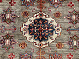 24987- Chobi Ziegler Afghan Hand-Knotted Contemporary/Modern Runner/Size: 10'2" x 8'4"