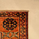24987- Chobi Ziegler Afghan Hand-Knotted Contemporary/Modern Runner/Size: 10'2" x 8'4"/310cm x 254cm