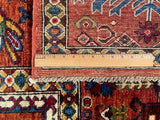 25005- Chobi Ziegler Afghan Hand-Knotted/Handmade/Contemporary/Traditional/Size: 11'9" x 9'2"