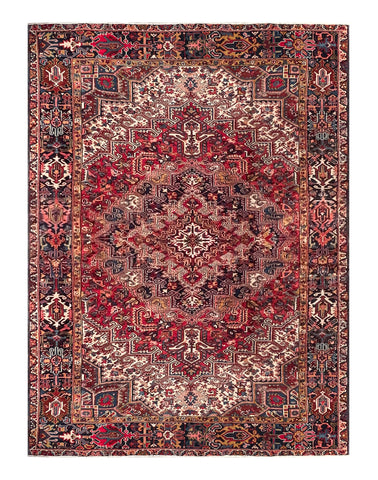 24966- Heriz Hand-Knotted/Handmade Persian Rug/Carpet Traditional/Authentic/Size: 11'2" x 8'8"/340cm x 264cm