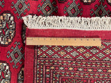 25300-Bokhara Hand-Knotted/Handmade Pakistani Rug/Carpet Tribal/Nomadic Authentic/ Size: 9'1" x 6'2"