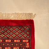 25291-Bokhara Hand-Knotted/Handmade Pakistani Rug/Carpet Tribal/Nomadic Authentic/ Size/: 9'11" x 8'1"/302cm x 246cm