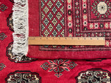 25291-Bokhara Hand-Knotted/Handmade Pakistani Rug/Carpet Tribal/Nomadic Authentic/ Size/: 9'11" x 8'1"/302cm x 246cm