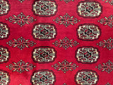 25293-Bokhara Hand-Knotted/Handmade Pakistani Rug/Carpet Tribal/Nomadic Authentic/ Size: 10'1" x 6'7"