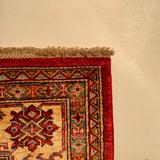 24996-Royal Kazak Hand-Knotted/Handmade Afghan Rug/Carpet Tribal/Nomadic Authentic/ Size: 10’2” x 8’2”
