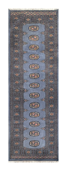 25228-Bokhara Hand-Knotted/Handmade Pakistani Rug/Carpet Tribal/Nomadic Authentic/ Size: 8'0" x 2'6"