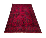 25304- Khal Mohammad Afghan Hand-Knotted Authentic/Traditional/Carpet/Rug/ Size: 6'6" x 4'4"