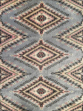 25084- Jaldar Hand-knotted/Handmade Pakistani Rug/Carpet Traditional Authentic/Size: 3'2" x 2'0"