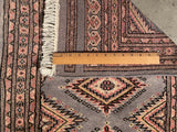 25097- Jaldar Hand-knotted/Handmade Pakistani Rug/Carpet Traditional Authentic/Size: 3'4" x 2'1"