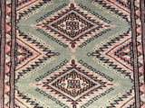 25094- Jaldar Hand-knotted/Handmade Pakistani Rug/Carpet Traditional Authentic/Size: 3'0" x 2'0"