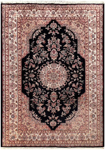 25184- Jaldar Hand-knotted/Handmade Pakistani Rug/Carpet Traditional Authentic/Size: 8'0" x 5'8"