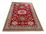 23777- Kazak Afghan Hand-knotted Contemporary/Nomadic/Tribal Carpet/Rug/ Size: 6'11" x 4'9"