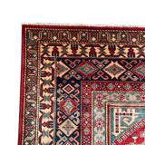 19398- Royal Shirvan Hand-Knotted/Handmade Azerbaijan Rug/Carpet Tribal/Nomadic Authentic/ Size: 8'3" x 5'8"