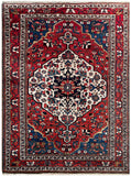 19771- Bakhtiar Hand-Knotted/Handmade Persian Rug/Carpet Traditional Authentic/ Size: 6'9" x 5'0"