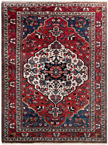 19771- Bakhtiar Hand-Knotted/Handmade Persian Rug/Carpet Traditional Authentic/ Size: 6'9" x 5'0"