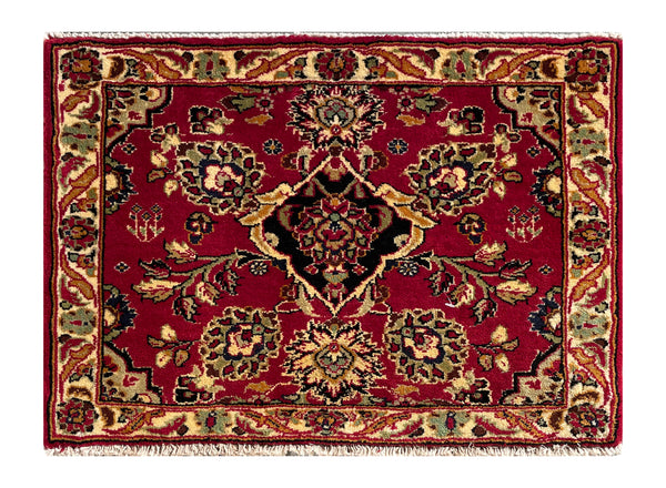 24391- Kashan Handmade/Hand-Knotted Persian Rug/Traditional/Carpet Authentic/ Size: 2'2" x 1'8"