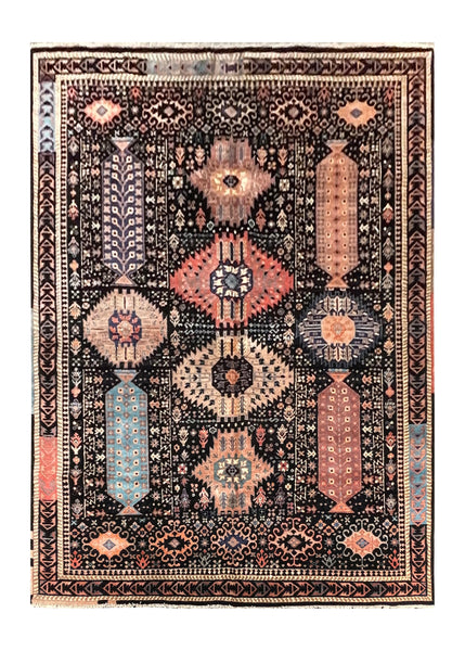 24855- Damask Hand-Knotted/Handmade Indian Rug/Carpet Modern Authentic / Size: 10'0" x 8'0"