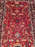24782 - Royal Heriz Hand-Knotted/Handmade Indian Rug/Carpet Traditional/Authentic/Size: 6'2" x 4'0"
