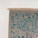 24608- Royal Vasighi Hand-Knotted/Handmade Indian Rug/Carpet Modern Authentic / Size: 6'6" x 4'6"