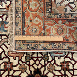 24769 - Royal Heriz Hand-Knotted/Handmade Indian Rug/Carpet Traditional/Authentic/Size: 6'1" x 4'0"