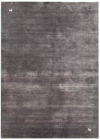 24705- Lori Gabbeh/ Indian Hand-knotted Authentic/Tribal/Nomadic/ Gabbeh / Size: 9'9" x 6'7"/297cm x 201cm