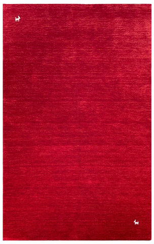 24681- Lori Gabbeh/ Indian Hand-knotted Authentic/Tribal/Nomadic/ Gabbeh / Size: 7'9" x 5'0"/236cm x 152cm