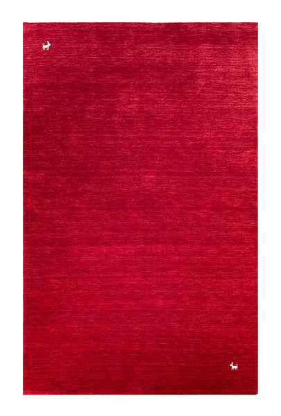 24666- Lori Gabbeh/ Indian Hand-knotted Authentic/Tribal/Nomadic/ Gabbeh / Size: 7'9" x 5'0"