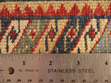 16077-Royal Kazak Hand-Knotted/Handmade Afghan Rug/Carpet Tribal/Nomadic Authentic/ Size: 5'10" x 4'9"