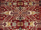 16060-Royal Shirvan Hand-Knotted/Handmade Azerbaijan Rug/Carpet Tribal/Nomadic Authentic/Size :7'5" x 4'9"