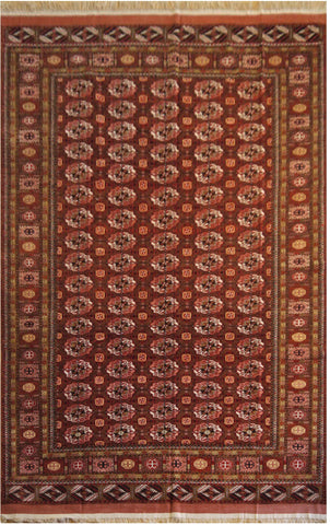 16600-Royal Khal Mohammad Hand-Knotted/Handmade Afghan Rug/Carpet Tribal/Nomadic Authentic/ Size: 9'0" x 6'6"