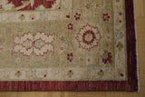 18066- Royal Chobi Ziegler Hand-Knotted/Handmade Afghan Rug/Carpet Tribal/Nomadic Authentic/ Size: 11’8” x 9’1”
