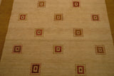 17842-Loribaft Gabbeh Hand-Knotted/Handmade Indian Rug/Carpet Tribal/Nomadic Authentic/Size: 6’5” x 5’1”