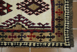 18242-Shiraz Hand-Knotted/Handmade Persian Rug/Carpet Tribal/Nomadic Authentic/ Size: 6'2" x 3'4"