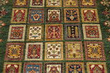 19269-Chobi Ziegler Hand-Knotted/Handmade Afghan Rug/Carpet Tribal/Nomadic Authentic/ Size: 6'5" x 5'2"