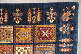 19301-Chobi Ziegler Hand-Knotted/Handmade Afghan Rug/Carpet Tribal/Nomadic Authentic/ Size: 6'8" x 4'7"