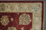 19338-Chobi Ziegler Handmade/Hand-knotted Afghan Rug/Carpet Tribal/Nomadic Authentic/ Size: 10'0" x 2'9"
