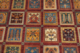 19275-Chobi Ziegler Hand-Knotted/Handmade Afghan Rug/Carpet Tribal/Nomadic Authentic 9'6" x 6'10"