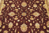 19260-Chobi Ziegler Hand-Knotted/Handmade Afghan Rug/Carpet Tribal/Nomadic Authentic/ Size: 6'7" x 6'6"