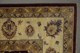 19259-Chobi Ziegler Hand-Knotted/Handmade Afghan Rug/Carpet Tribal/Nomadic Authentic/ Size: 6'7" x 6'8"