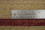 19112-Chobi Ziegler Hand-Knotted/Handmade Afghan Rug/Carpet Tribal/Nomadic Authentic/ Size: 9'5''x 6'8''