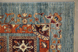 19300-Chobi Ziegler Hand-Knotted/Handmade Afghan Rug/Carpet Tribal/Nomadic Authentic/ Size: 8'5" x 5'8"