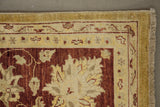 19238-Royal Chobi Ziegler Hand-Knotted/Handmade Afghan Rug/Carpet Tribal/Nomadic Authentic/ Size: 12'0''x 9'1''