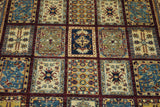 19109-Chobi Ziegler Hand-Knotted/Handmade Afghan Rug/Carpet Tribal/Nomadic Authentic/ Size: 7'6''x 5'6''