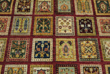 19121-Chobi Ziegler Hand-Knotted/Handmade Afghan Rug/Carpet Tribal/Nomadic Authentic/ Size: ﻿﻿8'0" x 5'7"