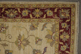 19331-Chobi Ziegler Handmade/Hand-knotted Afghan Rug/Carpet Tribal/Nomadic Authentic/ Size: 10'1" x 2'8"