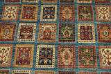19107-Chobi Ziegler Hand-Knotted/Handmade Afghan Rug/Carpet Tribal/Nomadic Authentic/ Size: 7'7''x 5'5''